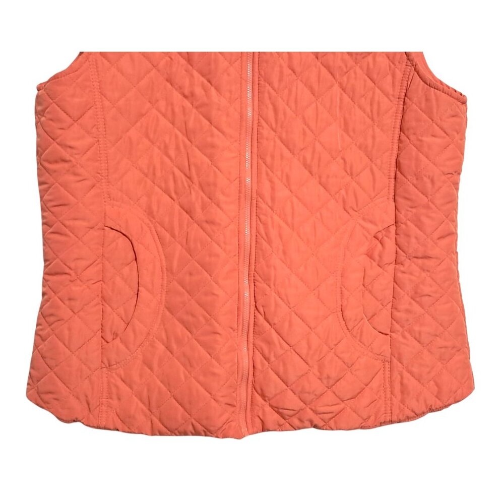 Womens Northcrest Classic Quilted Coral Vest XL Full-Zip Lightweight Sleeveless - Picture 6 of 8